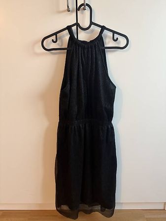 Schwarzes Glitzerkleid, Grösse 38