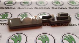 Skoda V-RS Emblem Steel Grey