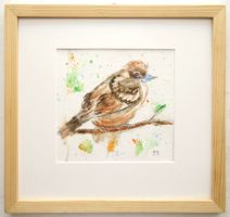 Aquarell: Vogel VI