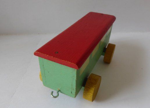 Modelleisenbahnen: Schöner Holz Eisenbahn Wagen, 18cm, antik – Gebraucht aus Turbenthal von Nautop 5