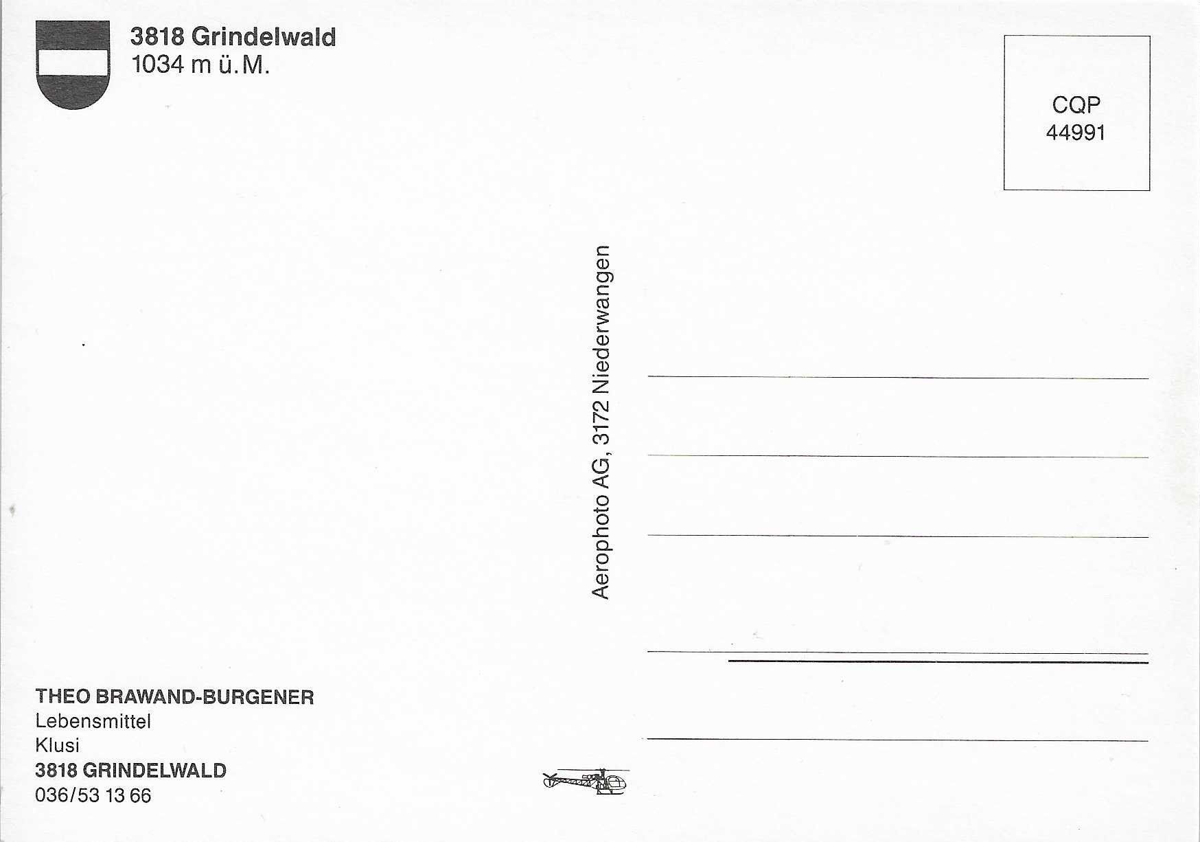 Cartoline postali: Grindelwald BE – Nuovo (secondo la descrizione) da Rothrist venduto da Stranglehold 1