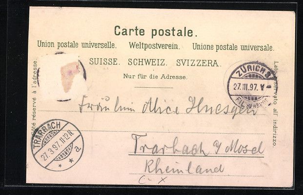 Cartoline postali: Litho Basel, Rathaus und Marktplatz, Tra – Usato da Berlin venduto da bartko-reher 1