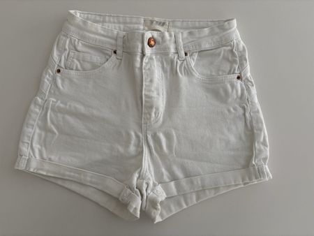 Jeans Shorts Damen, weiss, Grösse 38, TW