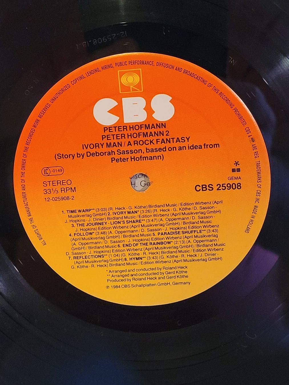 Dischi in vinile: Vinyle Peter Hofmann 2, Ivory Man, 33T – Usato da la Chaux-de-Fonds venduto da Lampe 5