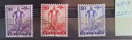 4189B) W5-7, Pro Patria aus Block gestempelt Kt. 220.-