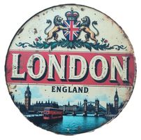 LONDON -   Blechschild  (neu/OVP)