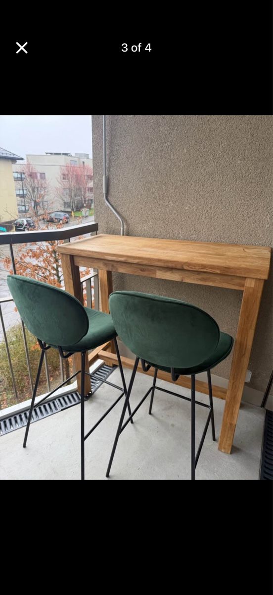 Sgabelli: 2 Green Velvet Bar Stool – Nuovo (secondo la descrizione) da Zürich venduto da lau_rz9j 1