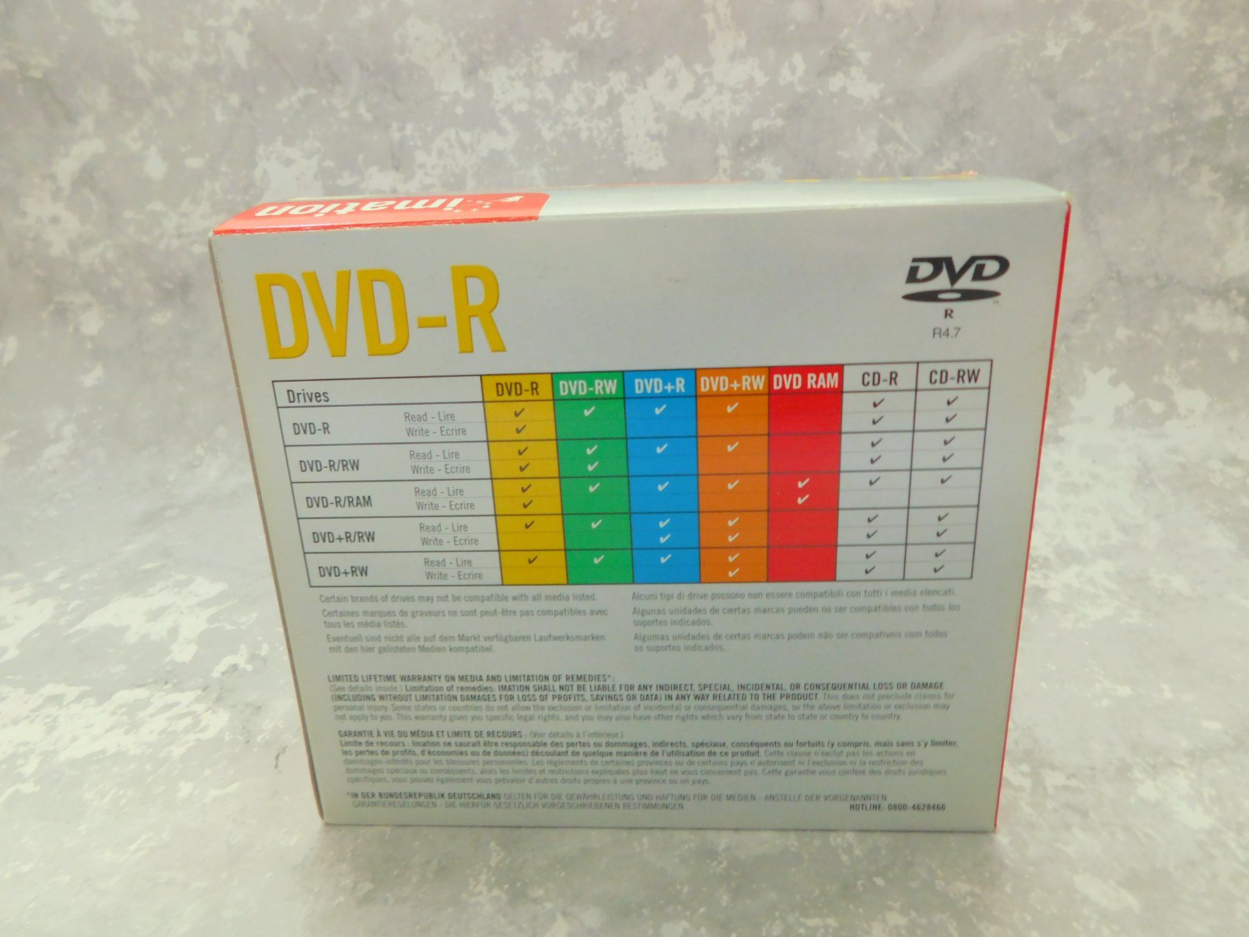 Tutti i DVDs: IMATION DVD-R – Nuovo (secondo la descrizione) da Emmenbrücke venduto da Neverlaand-22 1