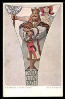 Alphonse Mucha: König stützt sich auf 