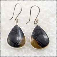 ♛ Pikaso Jasper Ohrhänger 925 Silber