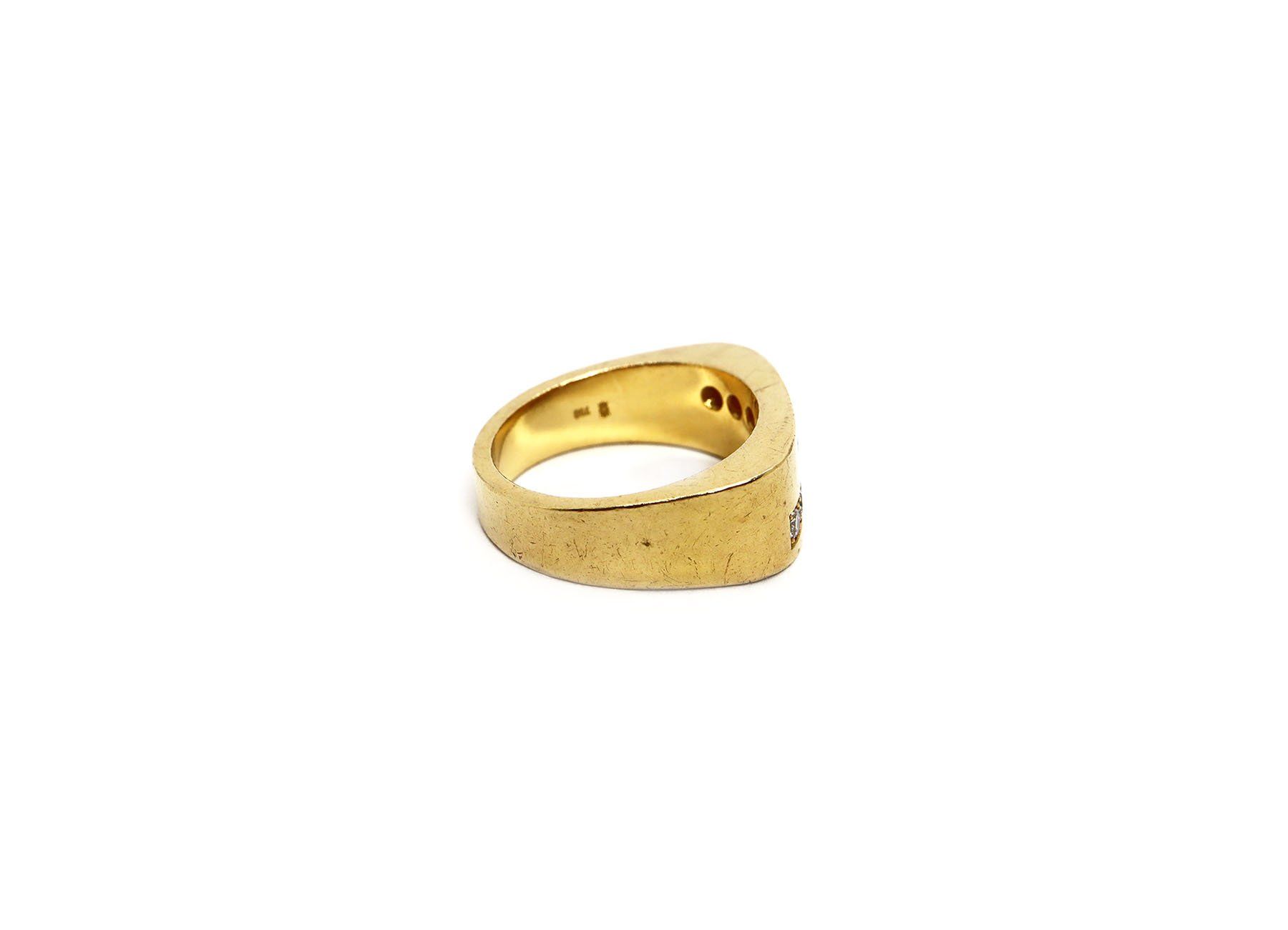 Anelli: Goldring 18 Karat mit Diamanten – Usato da Dürnten venduto da schmucklicher 3