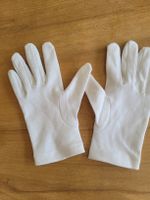 Stoffhandschuhe weiss Baumwolle neuwertiger Zustand