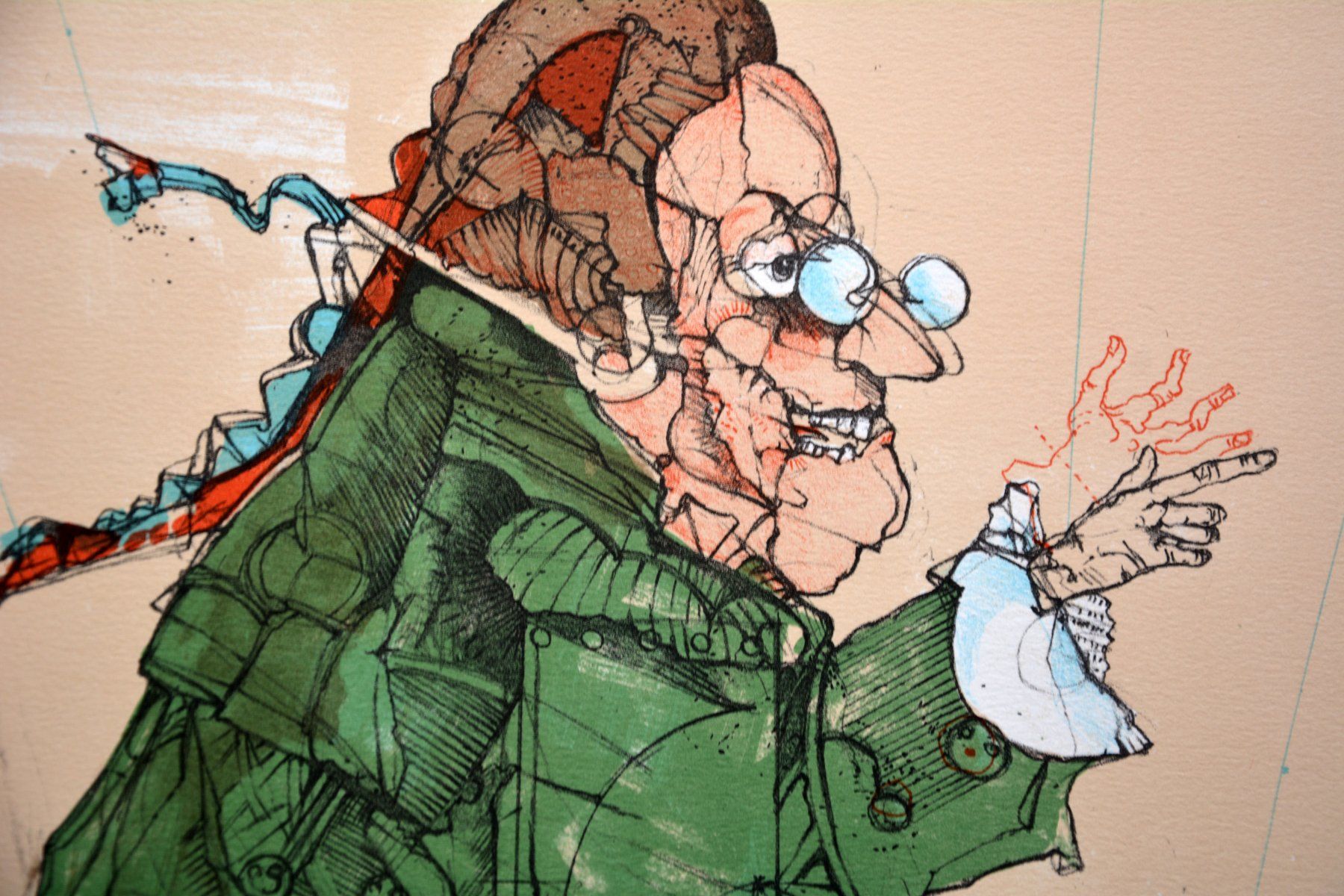 Grafiken & Lithographien: SIMON DITTRICH – "Der Lordrichter", Litho, handsigniert – Gebraucht aus Zuerich von Antiquarium 1
