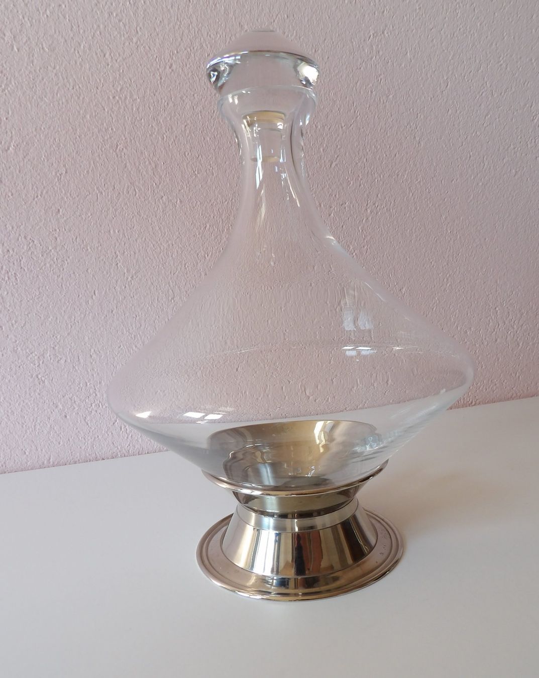 Caraffe: eleganter Weindekanter mit Standfuss – Usato da Niederlenz venduto da Steff99 4