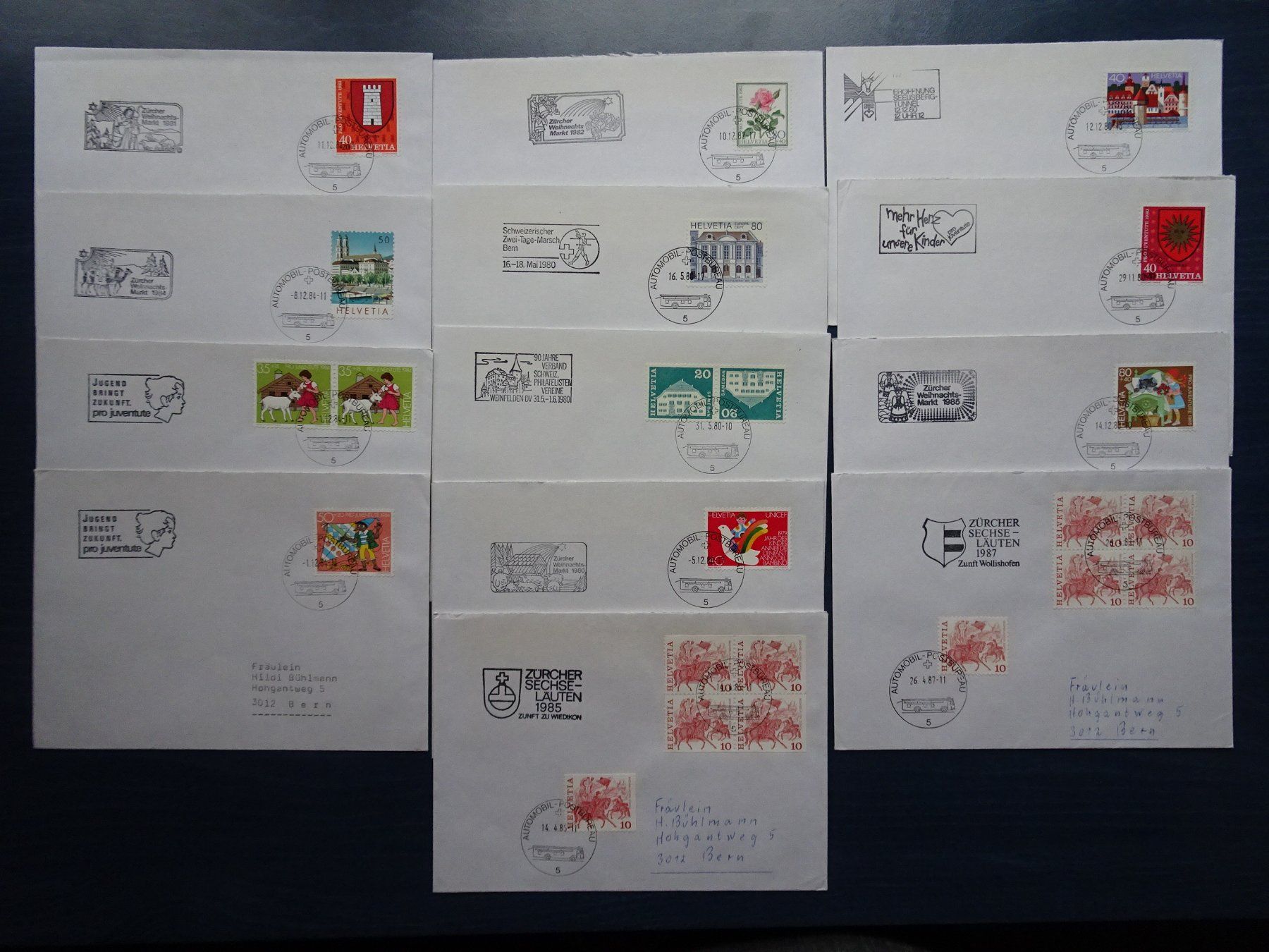 Timbri: Automobil-Postbüro Stempel Nr. 5 – Usato da Aadorf venduto da Chnorli-Furz