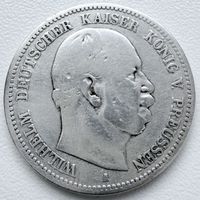 2 Mark 1876 A – Preussen – Wilhelm I. – Silber 900