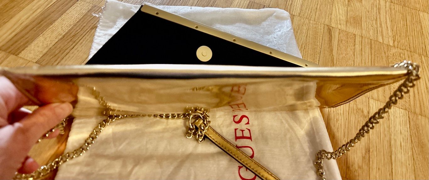 Guess Borse da donna: NEU Goldene GUESS Abendtasche im Envelope-Stil – Nuovo (secondo la descrizione) da Zurich venduto da MX1000 4