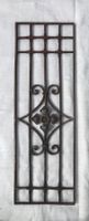 Antikes schmiedeeisernes Tür-,Fenstergitter 90x30cm