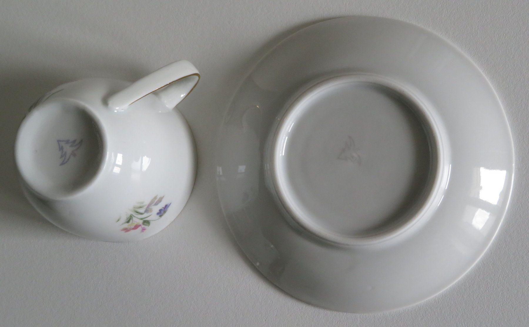 Tassen: 2x Teetasse mit Untertasse, um 1960 – Gebraucht aus Oberriet SG von Manick 7