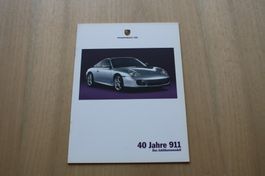 Porsche "40 Jahre 911" Prospekt Das Jubiläumsmodell 5/2003