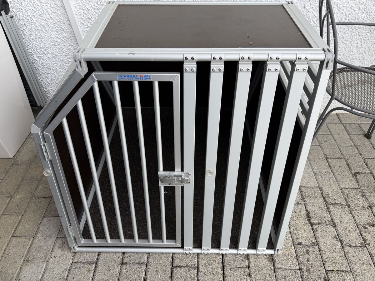 Gabbie, trasporto & Sicurezza: Schmidt Hundebox XL mit Leiter – Usato da Endingen venduto da Rabbel