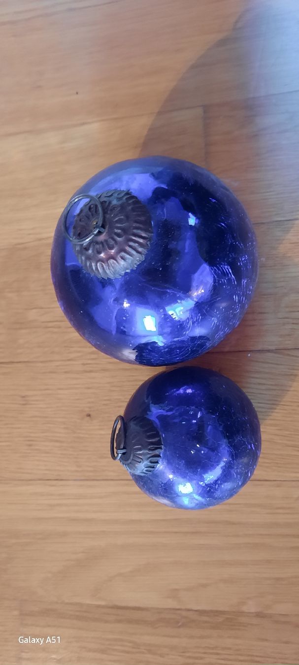 Alle Dekorationen: Weihnachtskugeln 2 Stk blau edel – Gebraucht aus Wädenswil von H2H_Secondhandshop