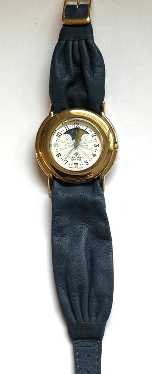 Candino Orologi: Candino Quarz Armbanduhr, Mondphase, PVD Gelb – Nuovo (secondo la descrizione) da Hombrechtikon venduto da Oldclock 1
