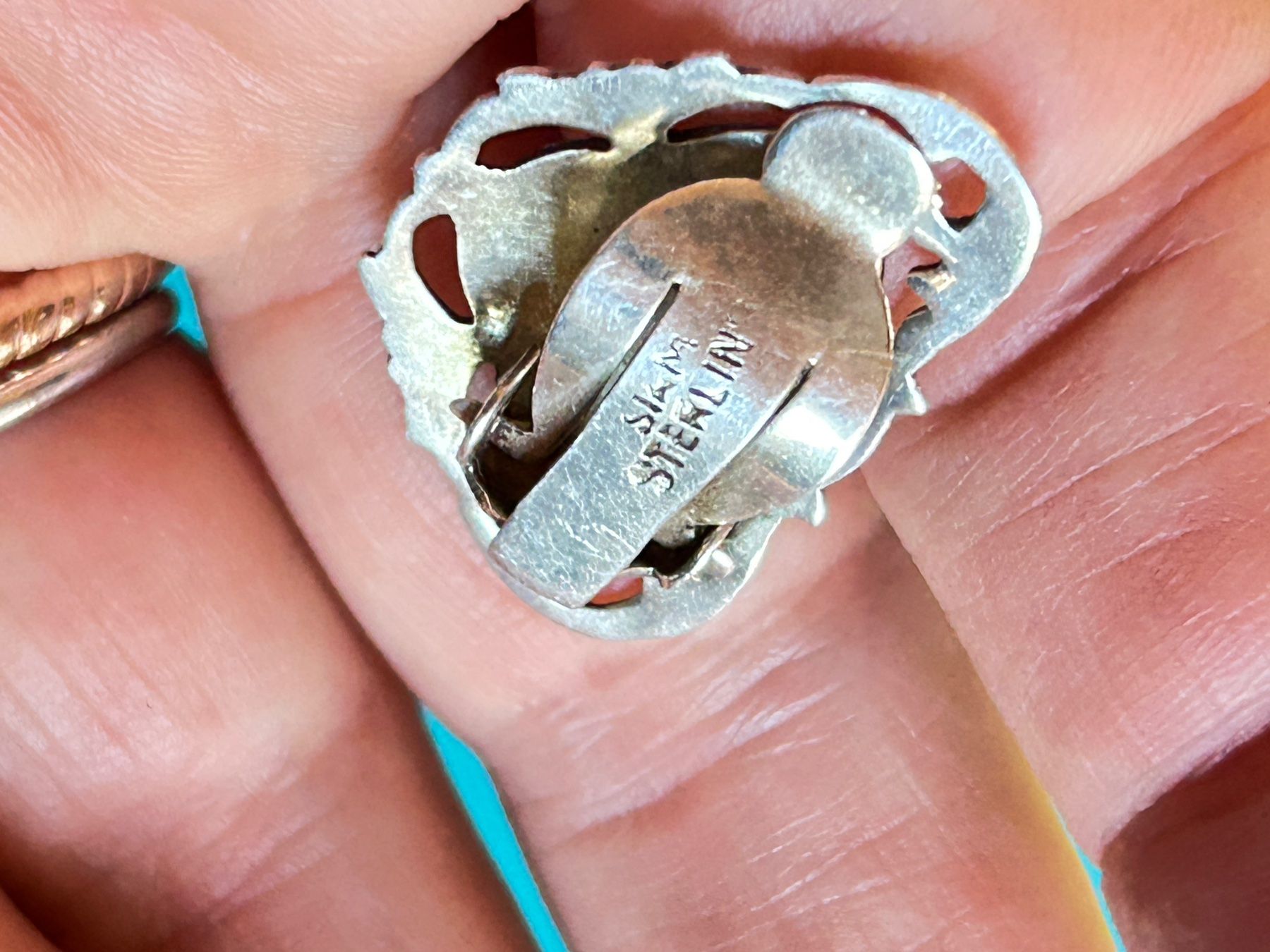 Orecchini pendenti & Orecchini a lobo: Silber OhrenClips  Tänzerin "Siam" Sterling Silber 925 – Usato da Dittingen venduto da Bellevista 2