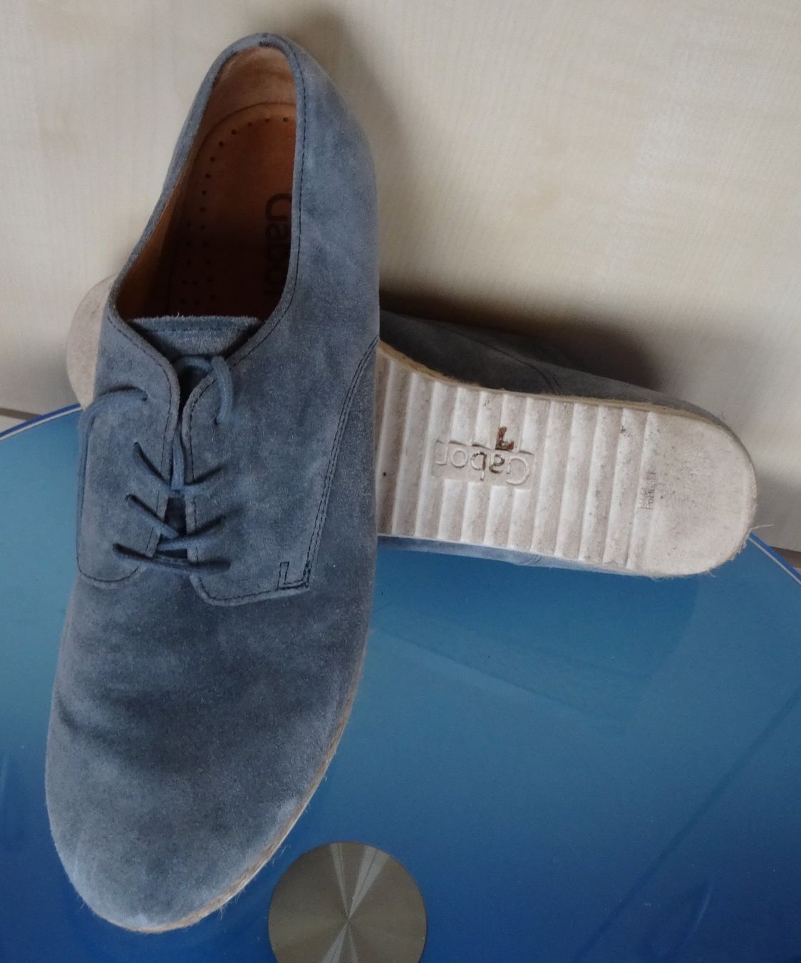Gabor Scarpe da donna: Gabor Sommer Schuhe hellblau Gr. 5.5 – Usato da Speicher venduto da Metoyou11 1