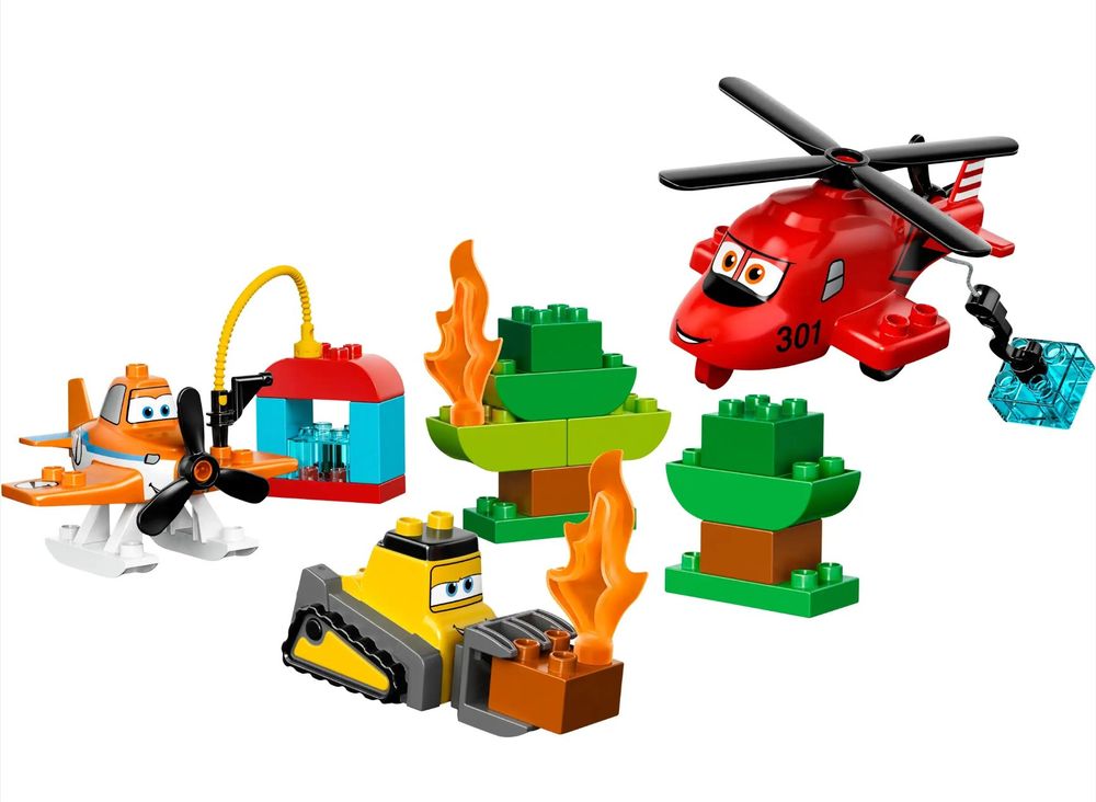 2 komplette Duplo-Sets 10538 & 6132 / Firefighters 9