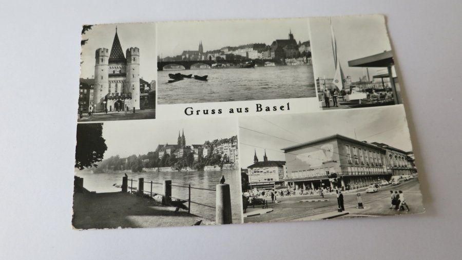 Cartoline postali: Gruss aus Basel - 1963 – Usato da Jona venduto da centumprata