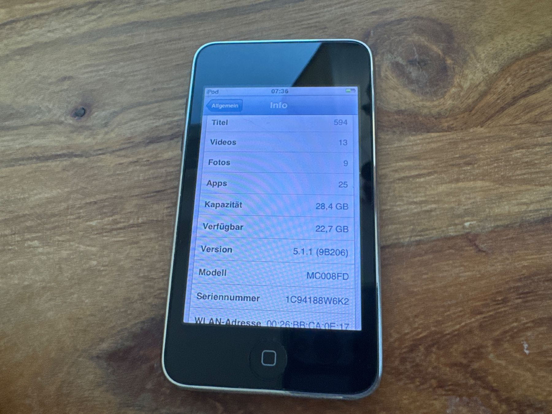 Apple Tragbarer Mediaplayer: iPod touch 3G 32GB – Gebraucht aus St. Gallen von hae_6rmh 5