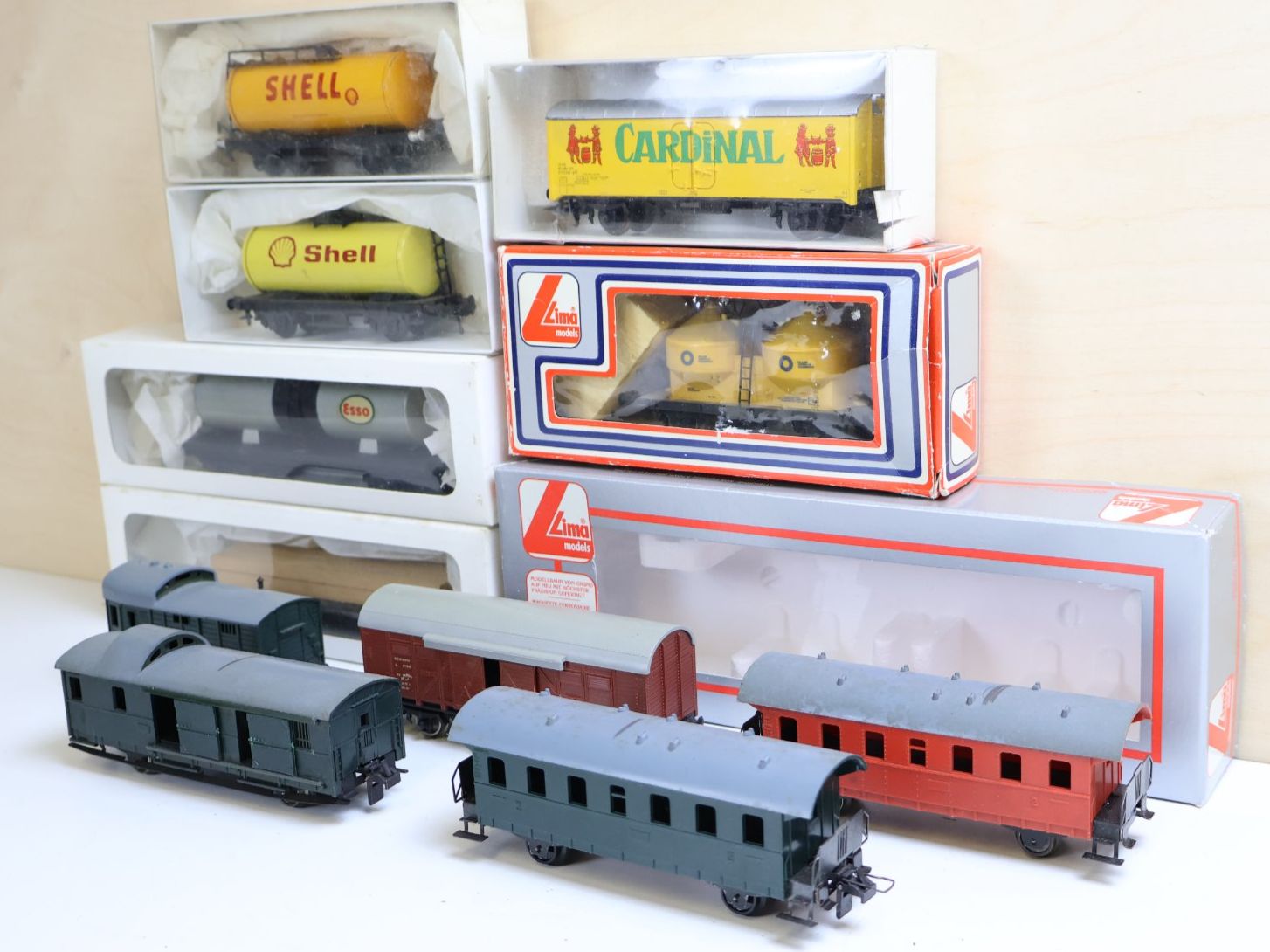 Fleischmann Modellini di ferrovie: Lima/Fleischmann/mehr 11 x Güterwagen Set H0 – Usato da Winterthur venduto da Monstera