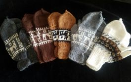 5 x Damen Knit Halbe Finger Handschuhe, Neu!!
