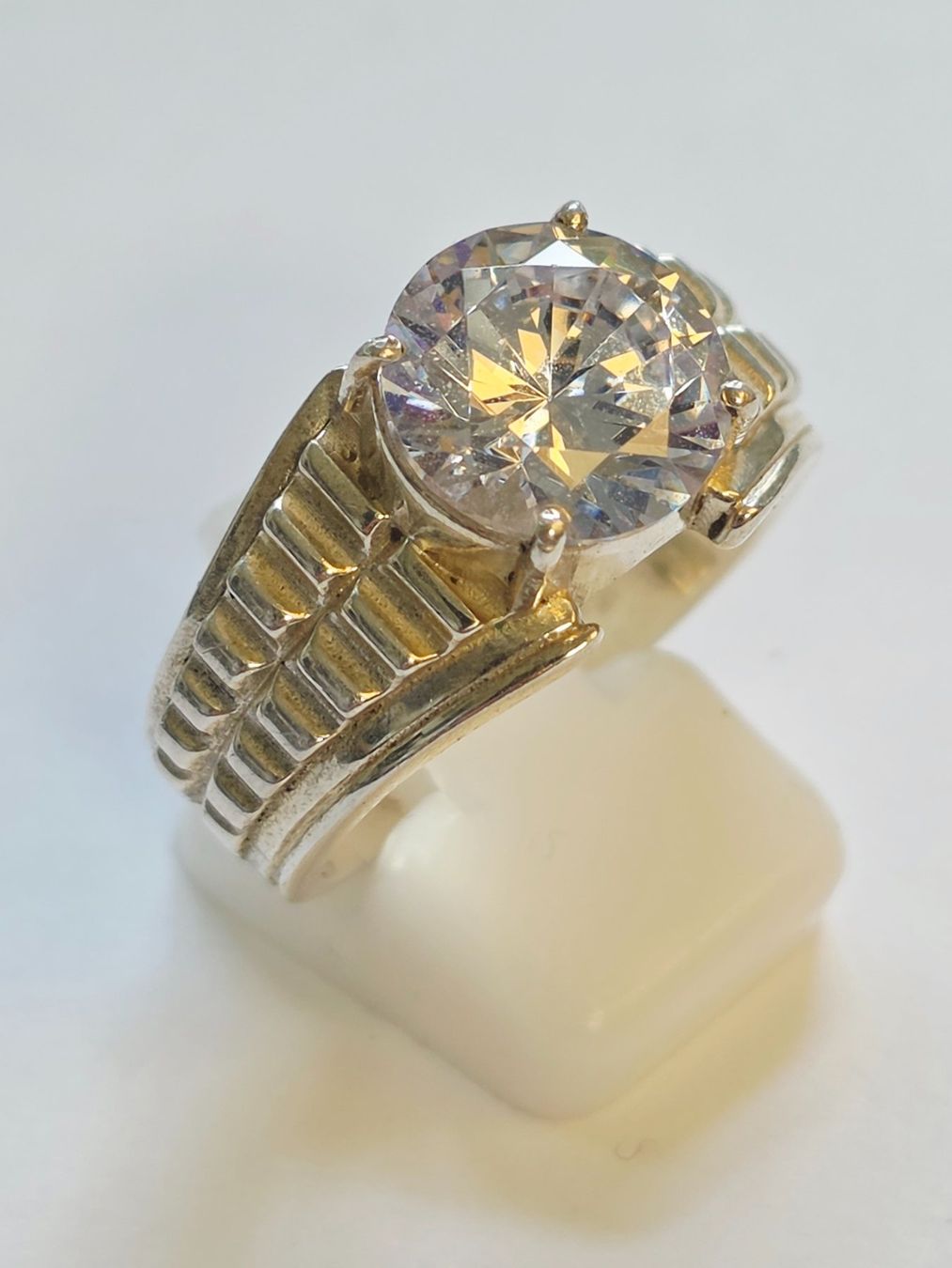 Ringe: Ring Silber mit grossem Zirkon Grösse 63 Neu – Neu (gemäss Beschreibung) aus Zürich von ben_mn5h 2