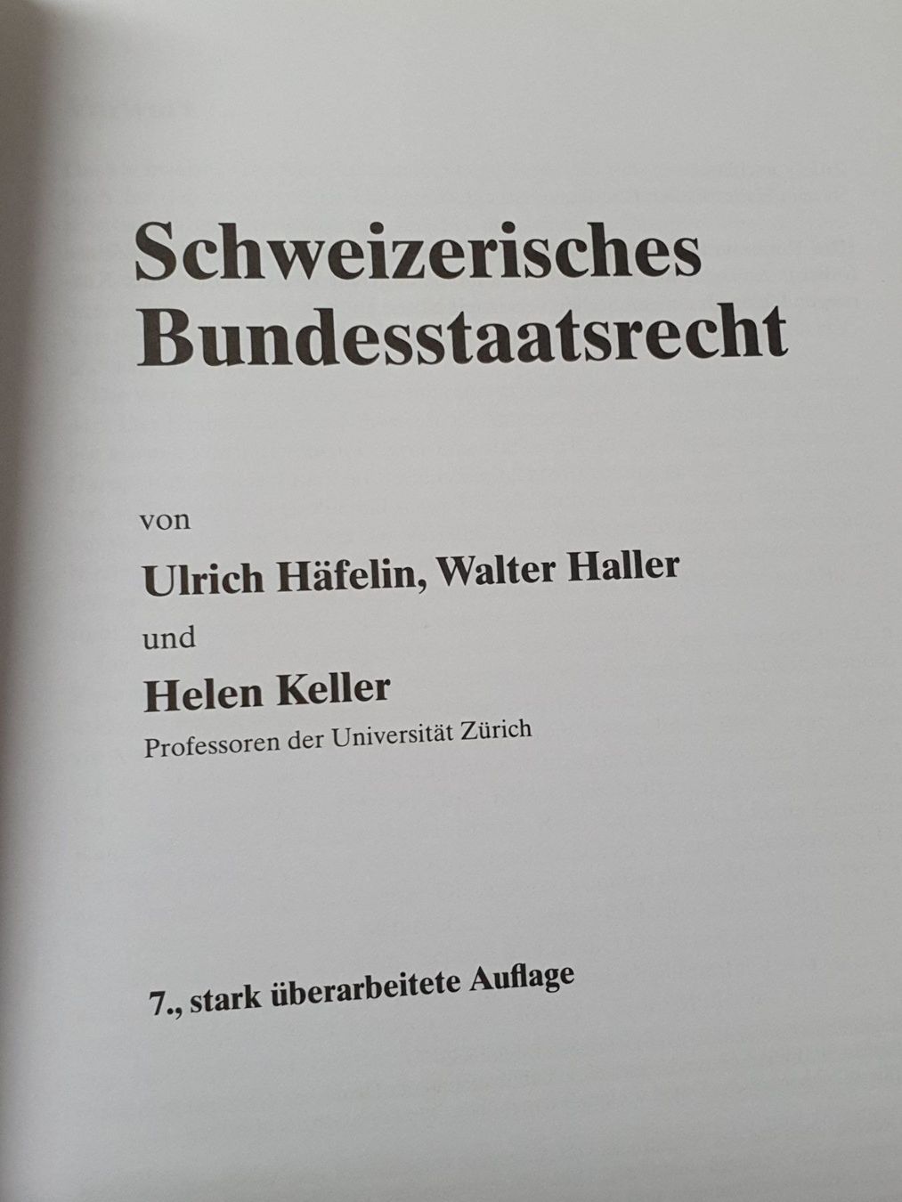 Libri: Schweizerisches Staatsrecht - Häfelin – Usato da Oberdorf BL venduto da BaldenEagle 1