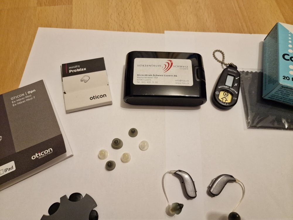 Oticon Opn 1 miniRITET 312 Hörgeräte inkl. Zubehör Kaufen auf Ricardo