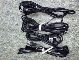 7 Netzkabel Stromkabel 2m Verlängerungskabel