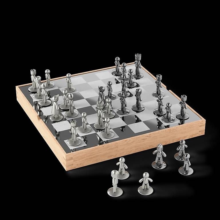 Spiele: Umbra Buddy Schachspiel / Chess Set Design-Klassiker – Gebraucht aus Schindellegi von msilb