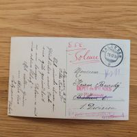 Carte Postale Salgesch 1914 Dépôt des malades 1ère Division