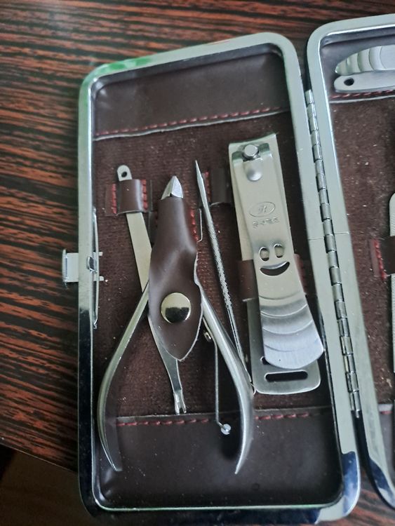 Maniküre-Set 7-teilig Aus Edelstahl – Mit Etui, Für Perfekte Nagelpflege Zu Hause
