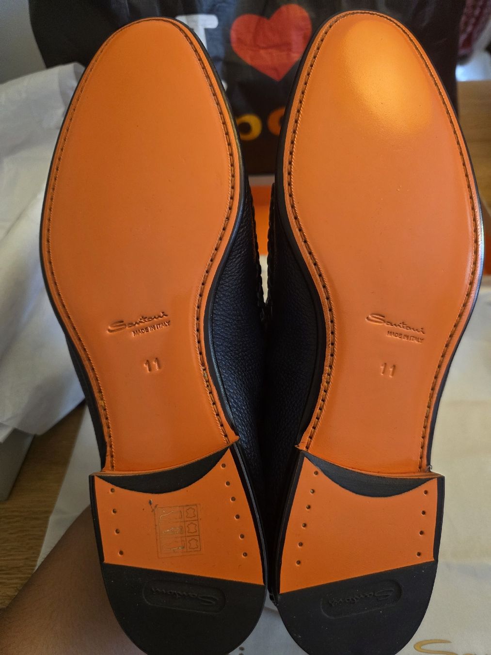 Santoni Scarpe da uomo: Dunkelblau Double Monk von Santoni, Grösse 45 – Nuovo e nell'imballaggio originale da Winterthur venduto da Panda1993 3