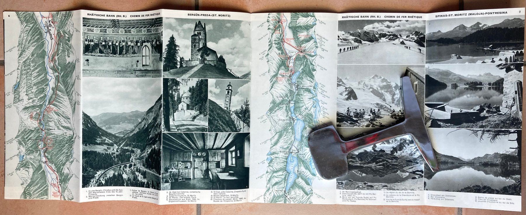 Documenti: Mit den Rhätischen Bahnen durch Graubünden - ca 1930 – Usato da Versoix venduto da Decapod 2