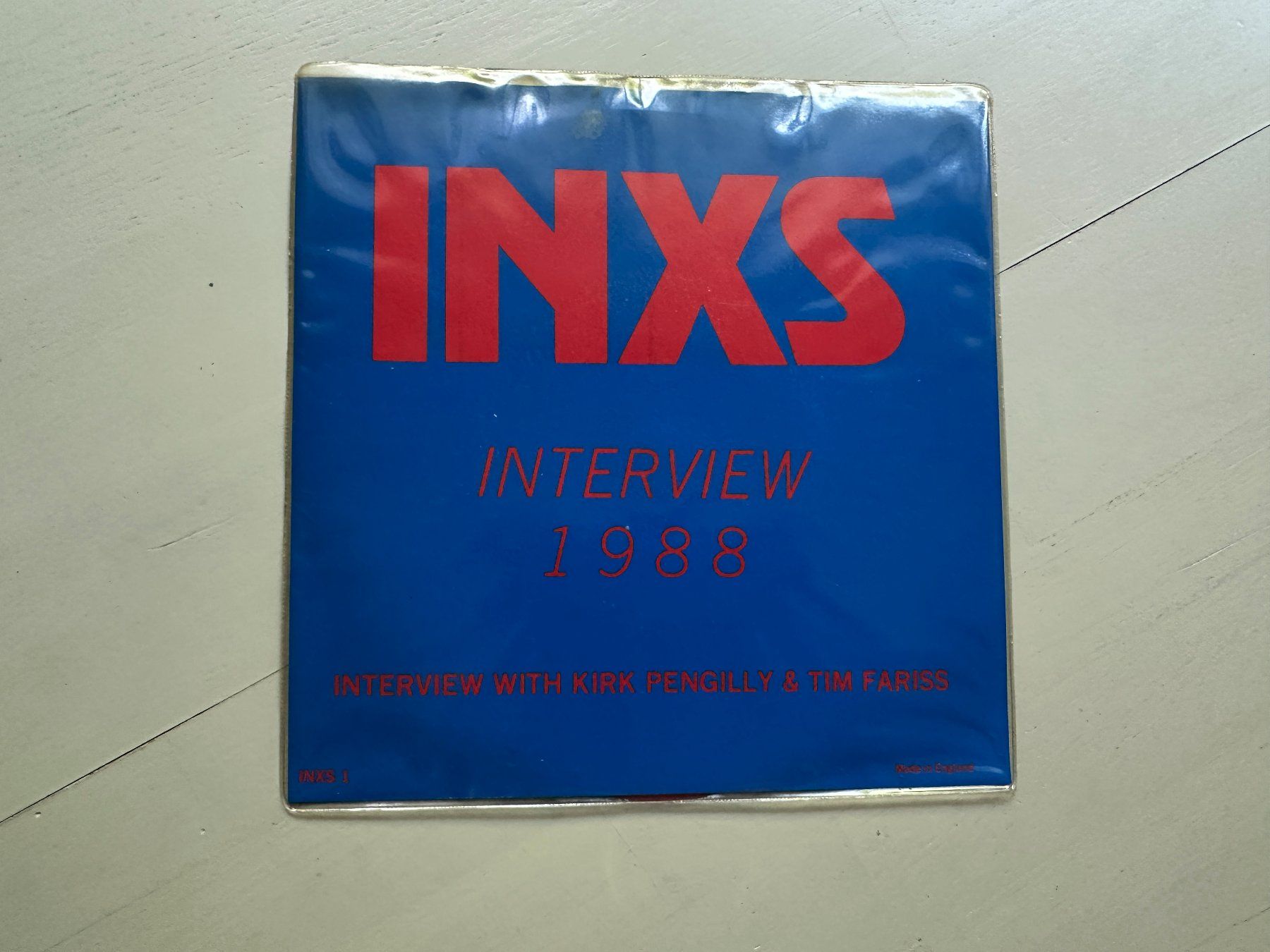 Vinyles: INXS tolle Single Interview Kult MICHAEL HUTCHENCE red vinyl – D'occasion à Basel par Partridge