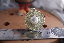 Perle Weiss   925 Silber Angänger  25mm ab  20.-     Räumung
