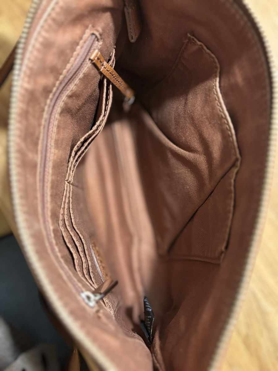 Fossil Borse da donna: Fossil Umhänge-/Schultertasche, Echtleder, Braun – Usato da Zürich venduto da moi_5tvs 4