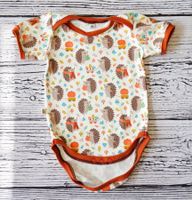 Kurzarm Bodys mit Igel/Pucky - Gr.86/92 NEU