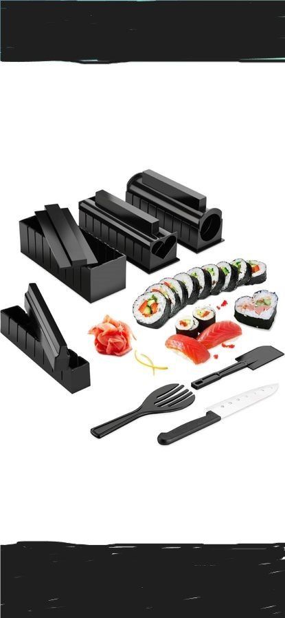 Elettrodomestici da cucina: Neuer 11-teiliger Sushi Maker Set – Nuovo (secondo la descrizione) da Beatenberg venduto da buy2you 3