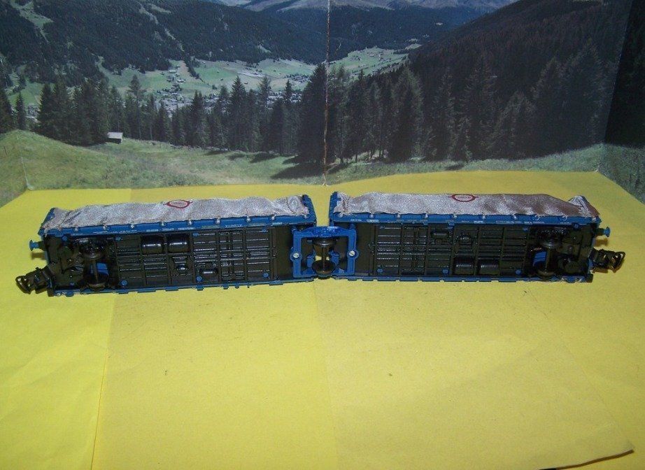 Wagon Porte-autos Double Electrotren 6000 HO – SNCF Transfesa Sans Chargement – 1/87