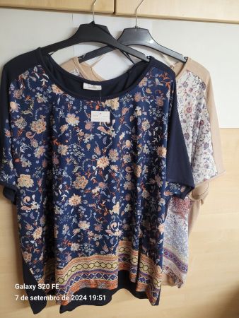 Lot de 2 bluses Yessika XXL 56/58 - neuves